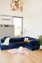Atelier Del Sofa Kanyon Sofá-Cama Esquinero Azul Marino